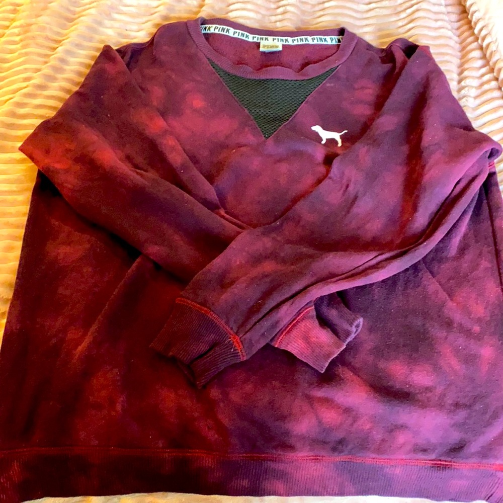 Type dye Oversized Pink sweater